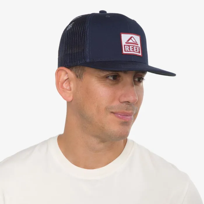 Reef Hats and Beanies Men Eades Twill Snapback Hat Insigna Blue Reef Hats and Beanies Men Eades Twill Snapback Hat Insigna Blue