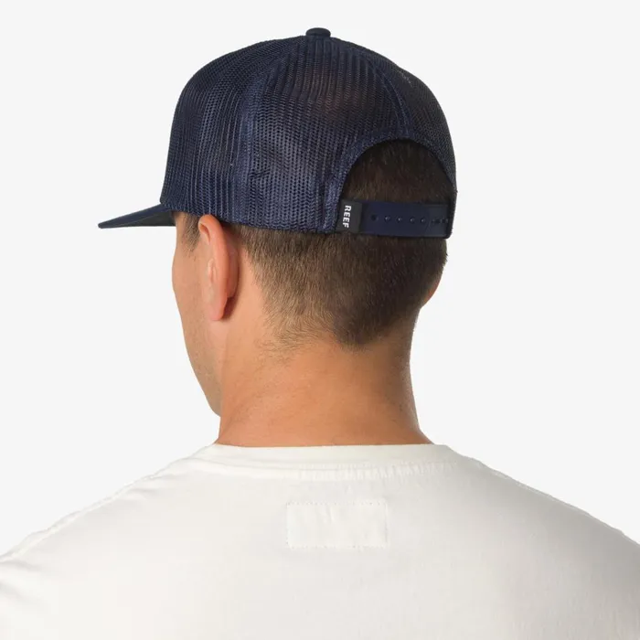 Reef Hats and Beanies Men Eades Twill Snapback Hat Insigna Blue Reef Hats and Beanies Men Eades Twill Snapback Hat Insigna Blue