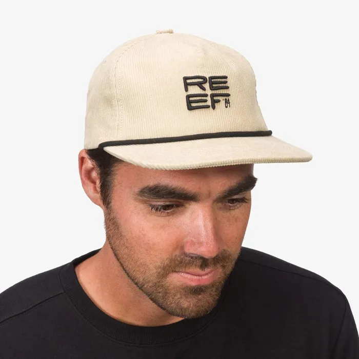 Reef Hats and Beanies WomenMen Nattie Corduroy Hat Almond Milk