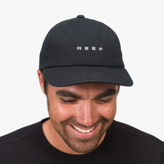 Reef Hats and Beanies WomenMen Schotts Twill Hat Caviar Reef Hats and Beanies WomenMen Schotts Twill Hat Caviar