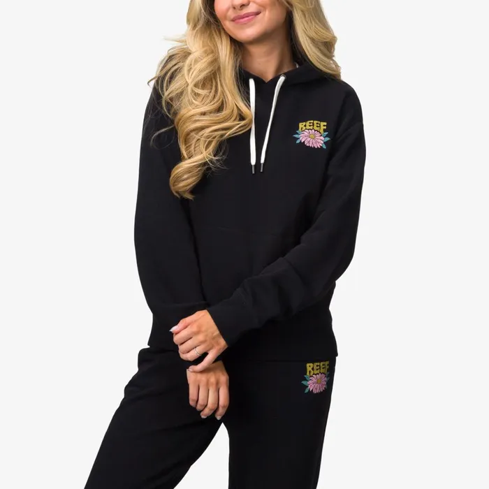 Reef Hoodies Sweaters and Jackets Women Josie Pullover Hoodie Caviar Reef Hoodies Sweaters and Jackets Women Josie Pullover Hoodie Caviar