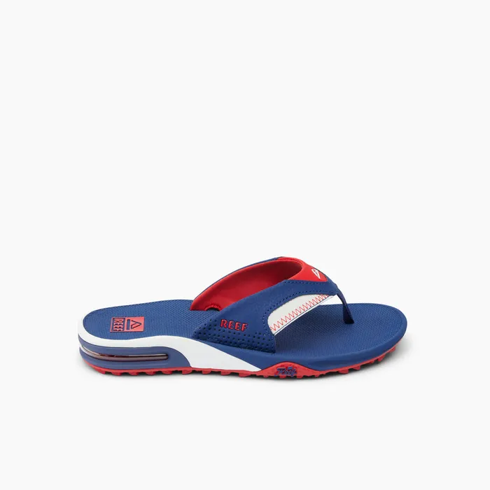 Reef Sandals Men Fanning Pregame Redwhiteblue