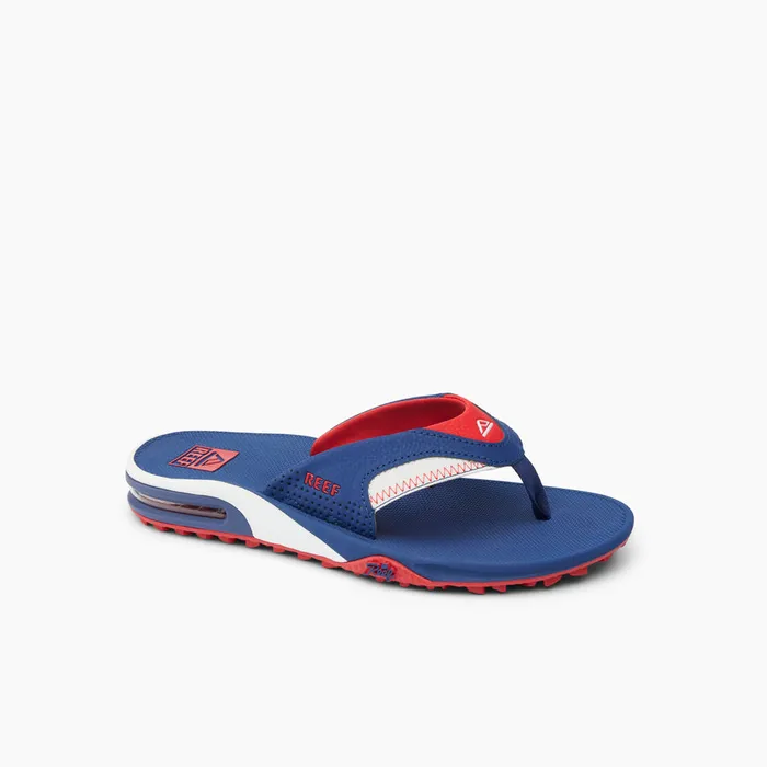 Reef Sandals Men Fanning Pregame Redwhiteblue Reef Sandals Men Fanning Pregame Redwhiteblue