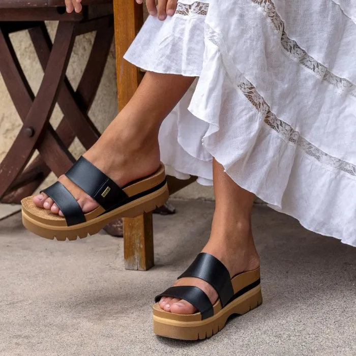 Reef Sandals Women Cushion Vista Higher Black Reef Sandals Women Cushion Vista Higher Black