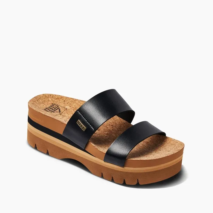 Reef Sandals Women Cushion Vista Higher Black Reef Sandals Women Cushion Vista Higher Black