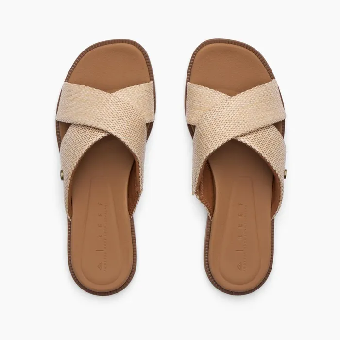 Reef Sandals Women Lofty Lux X Tan Raffia Reef Sandals Women Lofty Lux X Tan Raffia