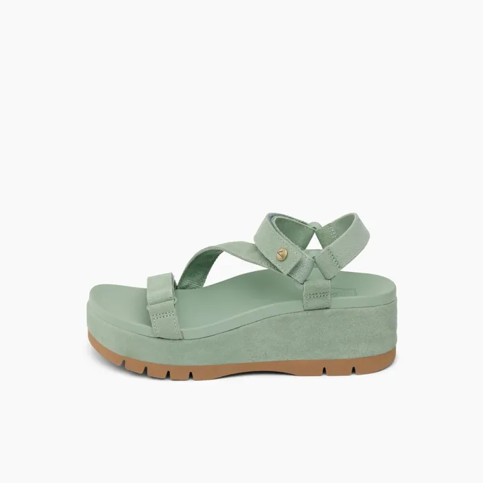 Reef Sandals Women Vista Higher Luna Frosty Suede