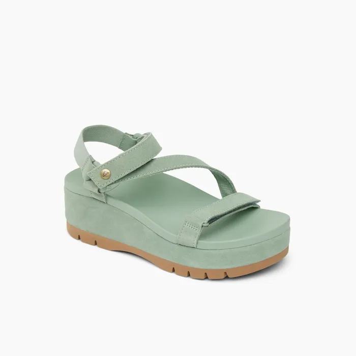 Reef Sandals Women Vista Higher Luna Frosty Suede