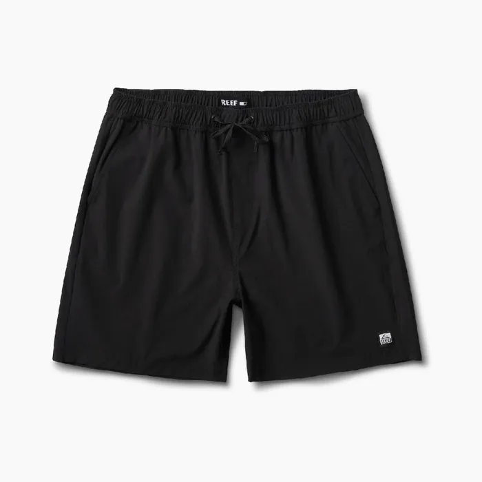 Reef Shorts Boardshorts and Pants Men Fields 17 Elastic Waist Walk Short Caviar Reef Shorts Boardshorts and Pants Men Fields 17 Elastic Waist Walk Short Caviar