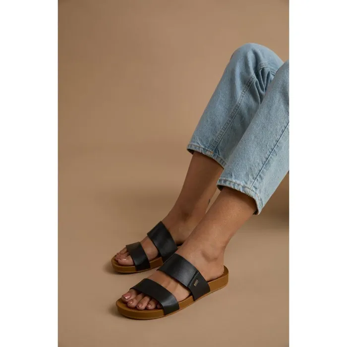 Reef Slides Women Cushion Vista Blacknatural