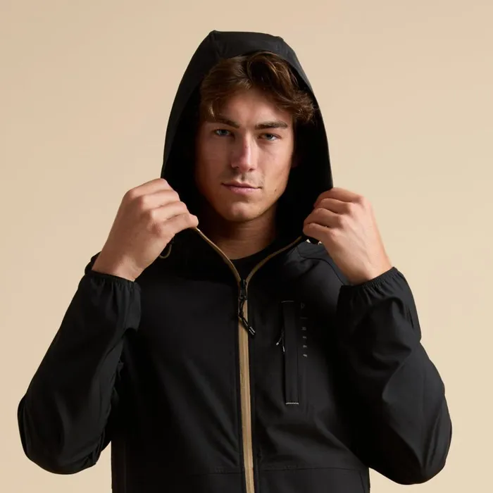 Reef Surf Shirts and UPF Apparel Men Garvey Upf 40 Full Zip Jacket Caviar Reef Surf Shirts and UPF Apparel Men Garvey Upf 40 Full Zip Jacket Caviar