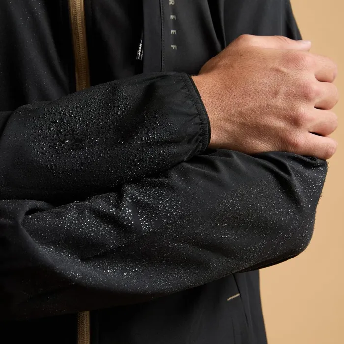 Reef Surf Shirts and UPF Apparel Men Garvey Upf 40 Full Zip Jacket Caviar Reef Surf Shirts and UPF Apparel Men Garvey Upf 40 Full Zip Jacket Caviar