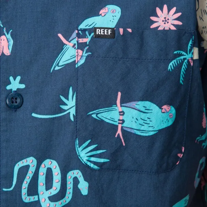 Reef TShirts and Shirts Men Roy Short Sleeve Shirt Insigna Blue Reef TShirts and Shirts Men Roy Short Sleeve Shirt Insigna Blue