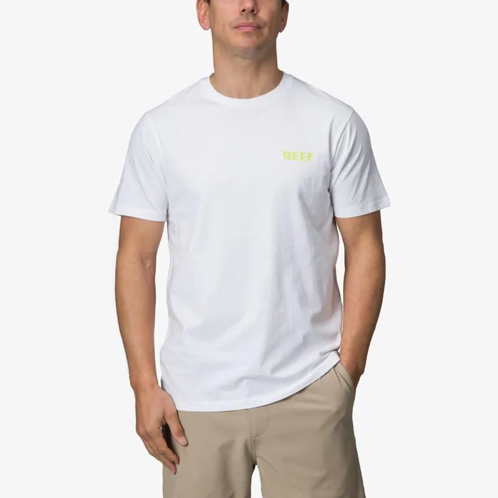 Reef TShirts and Shirts Men Wellie Short Sleeve Tee Bright White
