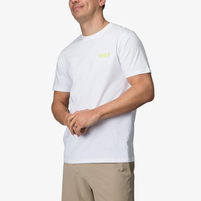 Reef TShirts and Shirts Men Wellie Short Sleeve Tee Bright White