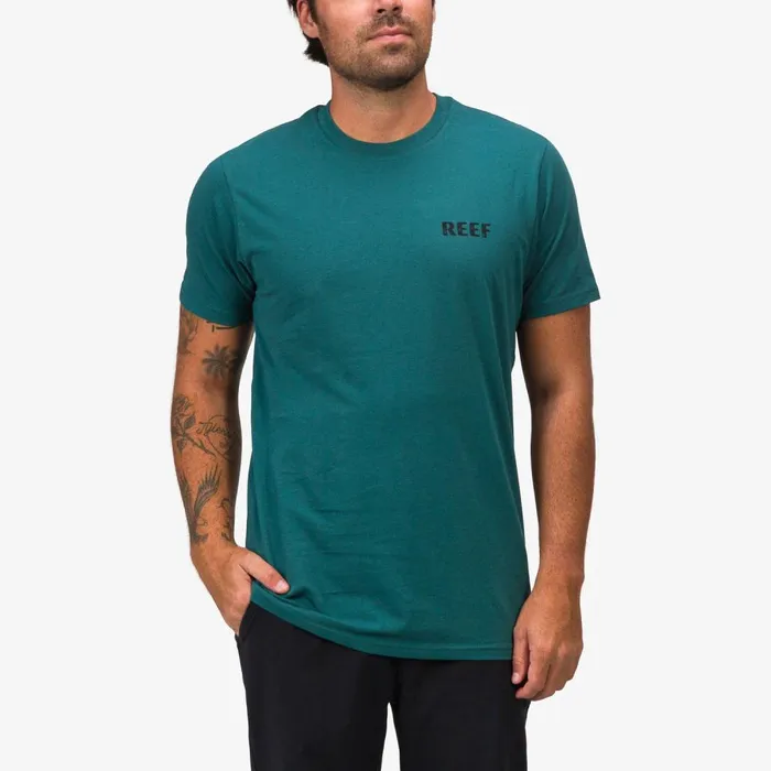 Reef TShirts and Shirts Men Wellie Short Sleeve Tee Mediterranea