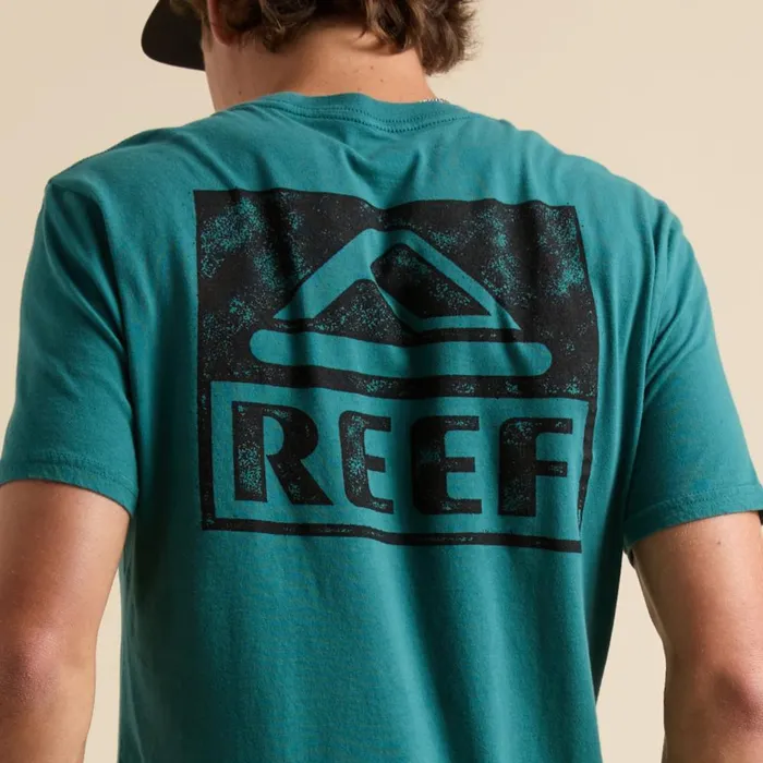 Reef TShirts and Shirts Men Wellie Short Sleeve Tee Mediterranea