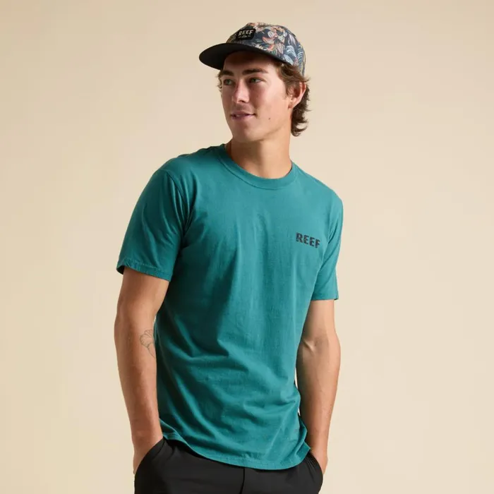 Reef TShirts and Shirts Men Wellie Short Sleeve Tee Mediterranea