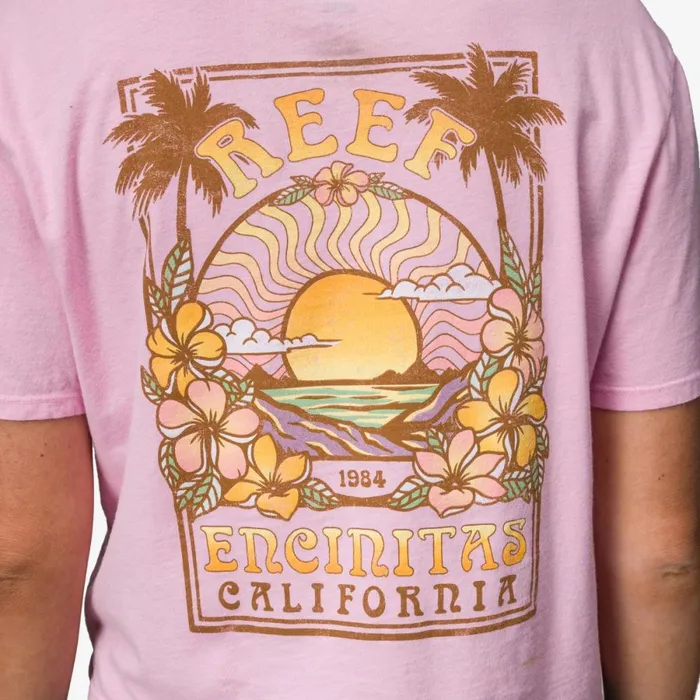 Reef TShirts Tanks and Dresses Women Super Crop Tee Pink