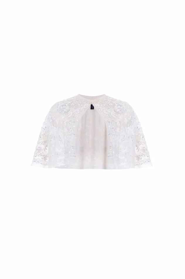 Regal Rose Gloss Short Open Cape Champagne Women Needle and Thread Capes