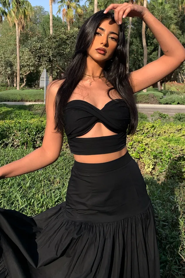 Runaway The Label Crops Shop Ayla Top 8211 Black