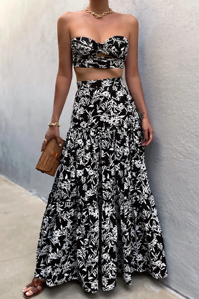 Runaway The Label Crops Shop Ayla Top 8211 Black Floral