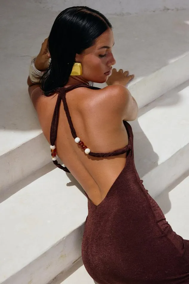 Runaway The Label Maxi Shop ENORA MAXI DRESS 8211 ESPRESSO