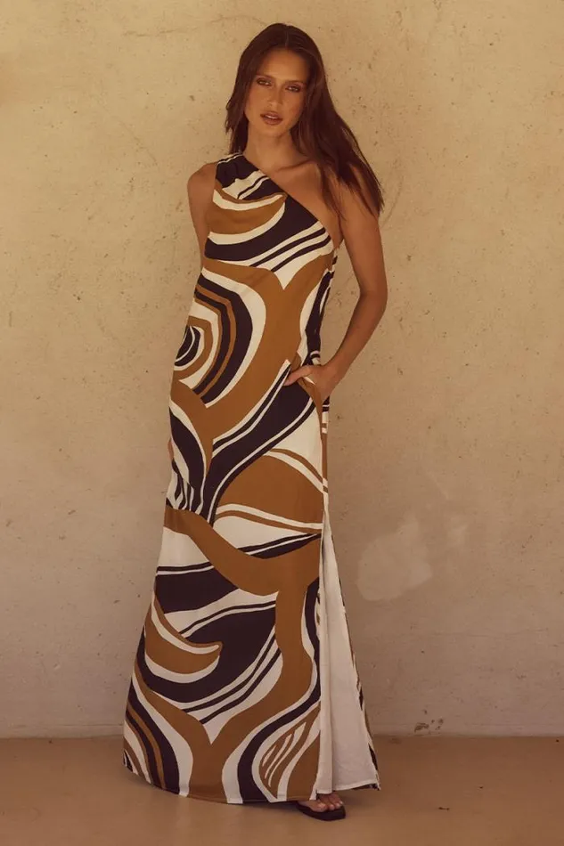 Runaway The Label Maxi Shop KATIKA MAXI DRESS 8211 PANTINA CARAMEL