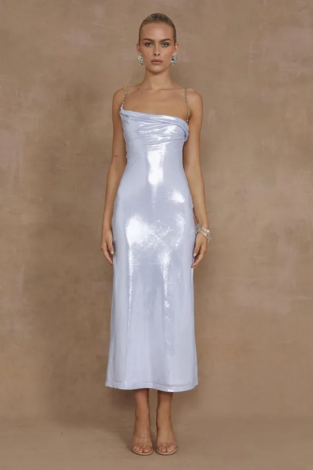 Runaway The Label Midi Shop DENALI MIDI DRESS 8211 SILVER