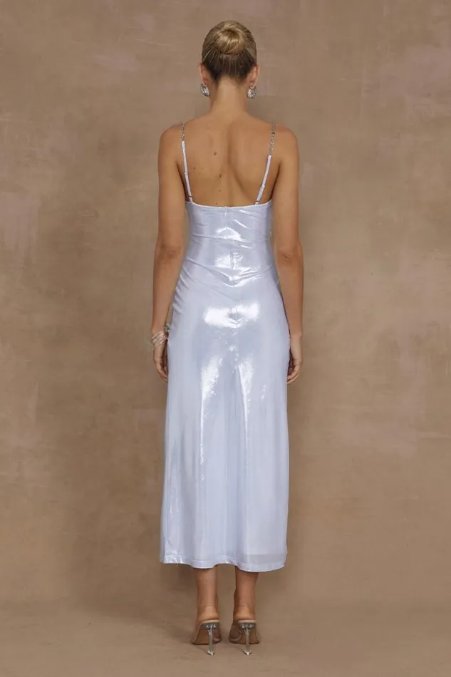 Runaway The Label Midi Shop DENALI MIDI DRESS 8211 SILVER
