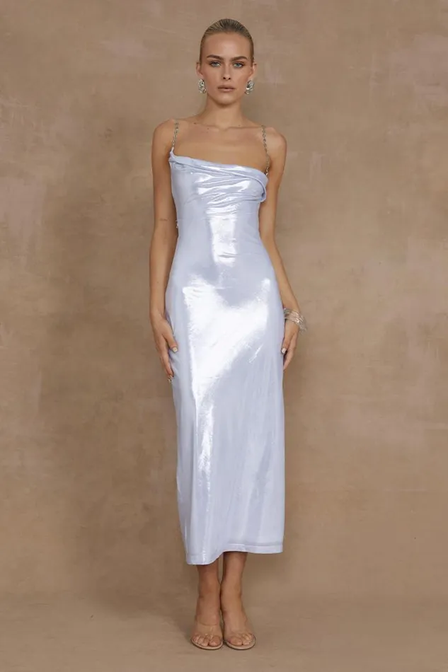 Runaway The Label Midi Shop DENALI MIDI DRESS 8211 SILVER