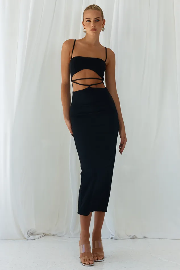 Runaway The Label Midi Shop HARPER MIDI DRESS 8211 BLACK Runaway The Label Midi Shop HARPER MIDI DRESS 8211 BLACK