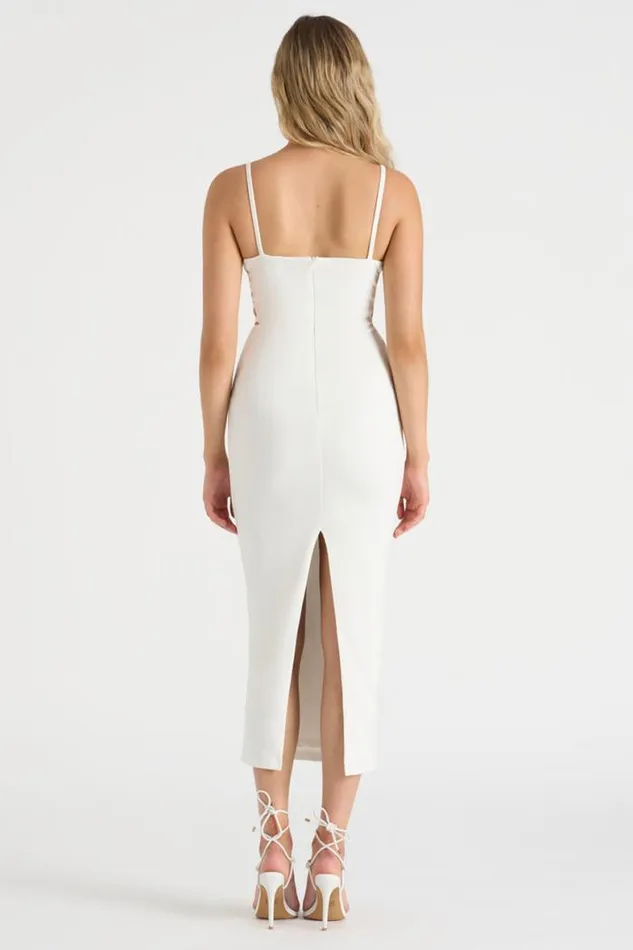 Runaway The Label Midi Shop THE CUTOUT MIDI DRESS 8211 WHITE Runaway The Label Midi Shop THE CUTOUT MIDI DRESS 8211 WHITE