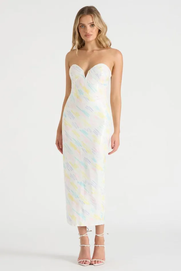 Runaway The Label Midi Shop THE SQUIGGLE MIDI DRESS 8211 PRINT Runaway The Label Midi Shop THE SQUIGGLE MIDI DRESS 8211 PRINT