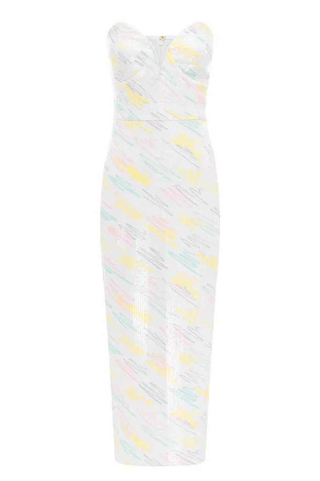 Runaway The Label Midi Shop THE SQUIGGLE MIDI DRESS 8211 PRINT Runaway The Label Midi Shop THE SQUIGGLE MIDI DRESS 8211 PRINT