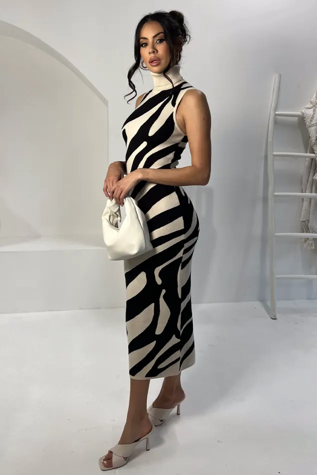 Runaway The Label Midi Shop VENTURA MIDI DRESS 8211 SANDBLACK