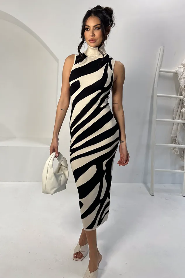 Runaway The Label Midi Shop VENTURA MIDI DRESS 8211 SANDBLACK