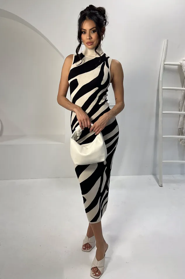 Runaway The Label Midi Shop VENTURA MIDI DRESS 8211 SANDBLACK