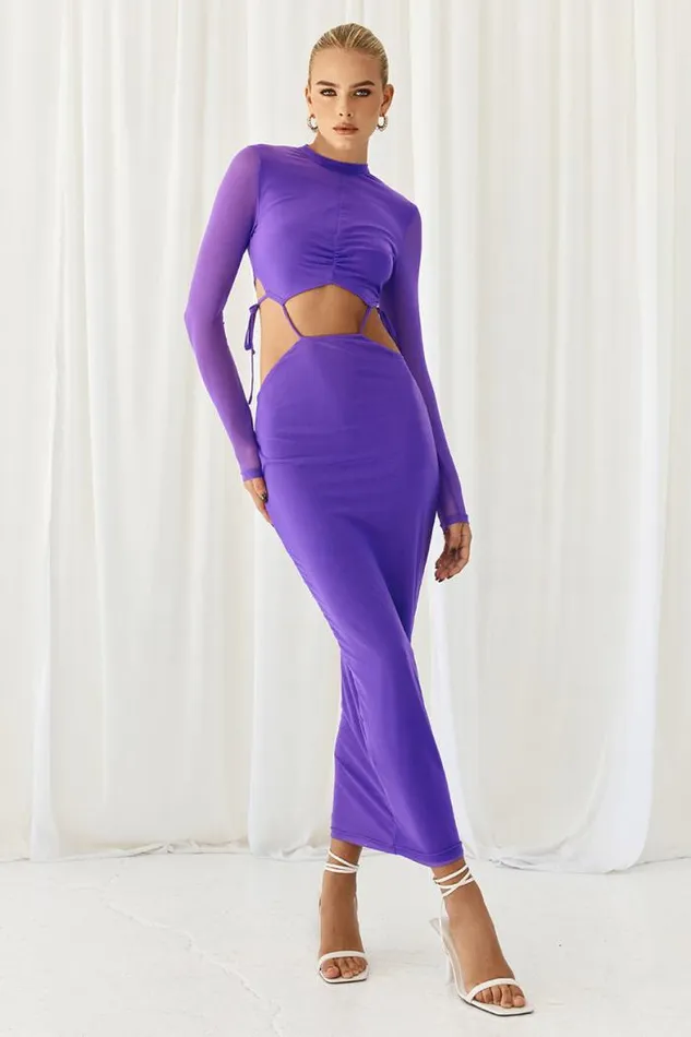 Runaway The Label Midi Shop VILLA MIDI DRESS 8211 PURPLE