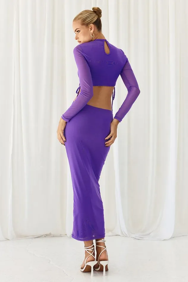 Runaway The Label Midi Shop VILLA MIDI DRESS 8211 PURPLE Runaway The Label Midi Shop VILLA MIDI DRESS 8211 PURPLE