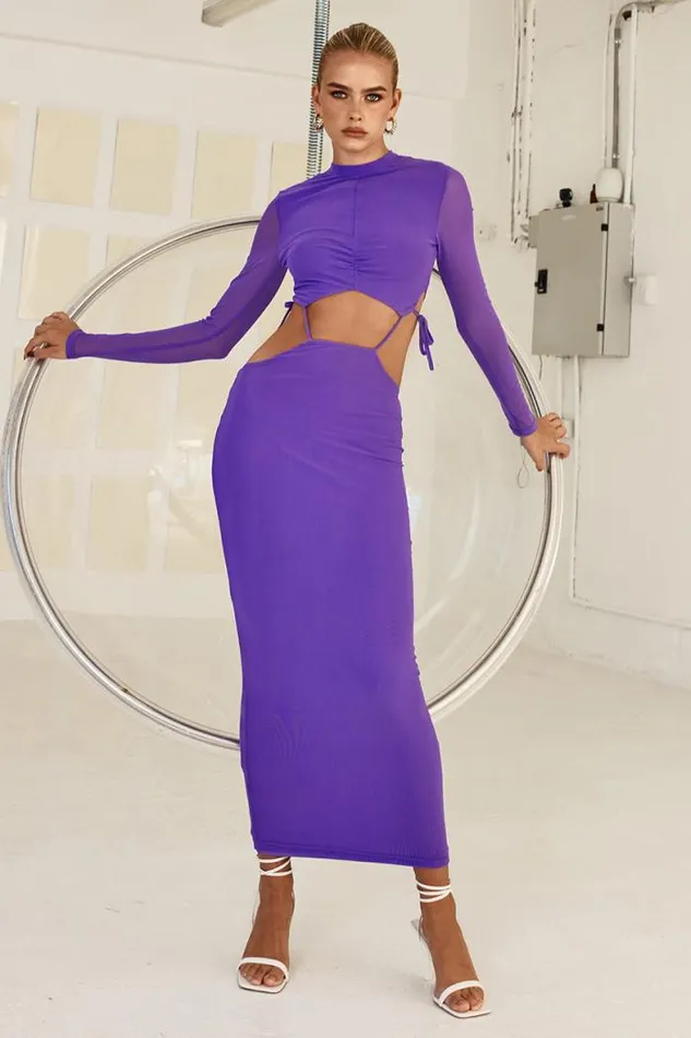 Runaway The Label Midi Shop VILLA MIDI DRESS 8211 PURPLE Runaway The Label Midi Shop VILLA MIDI DRESS 8211 PURPLE