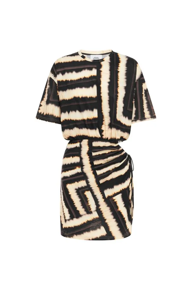 Runaway The Label Mini Shop BRIZZIE MINI DRESS 8211 NORIA PRINT