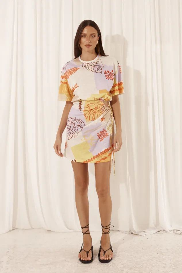 Runaway The Label Mini Shop BRIZZIE MINI DRESS 8211 PALAMA PRINT