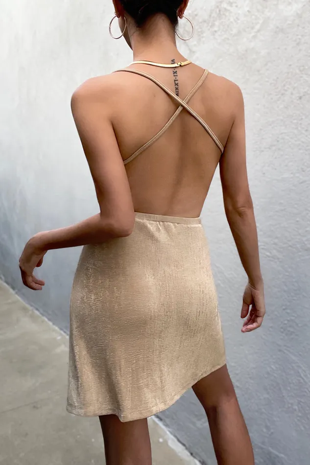 Runaway The Label Mini Shop Christensen Dress 8211 Gold