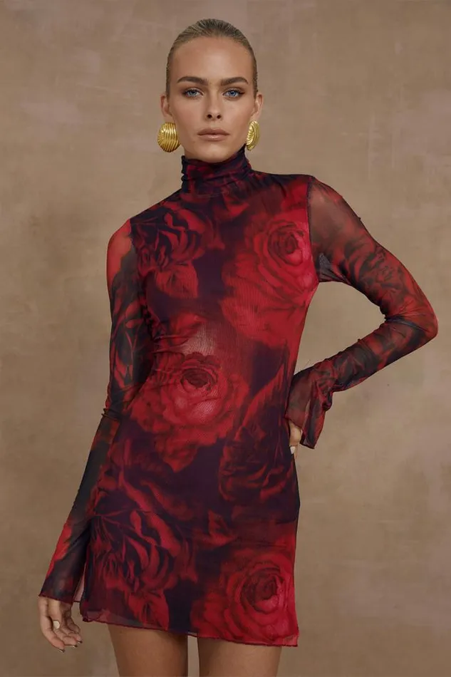 Runaway The Label Mini Shop JORDI MINI DRESS 8211 GIOVANA PRINT