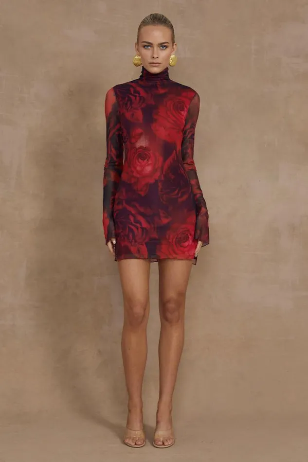 Runaway The Label Mini Shop JORDI MINI DRESS 8211 GIOVANA PRINT