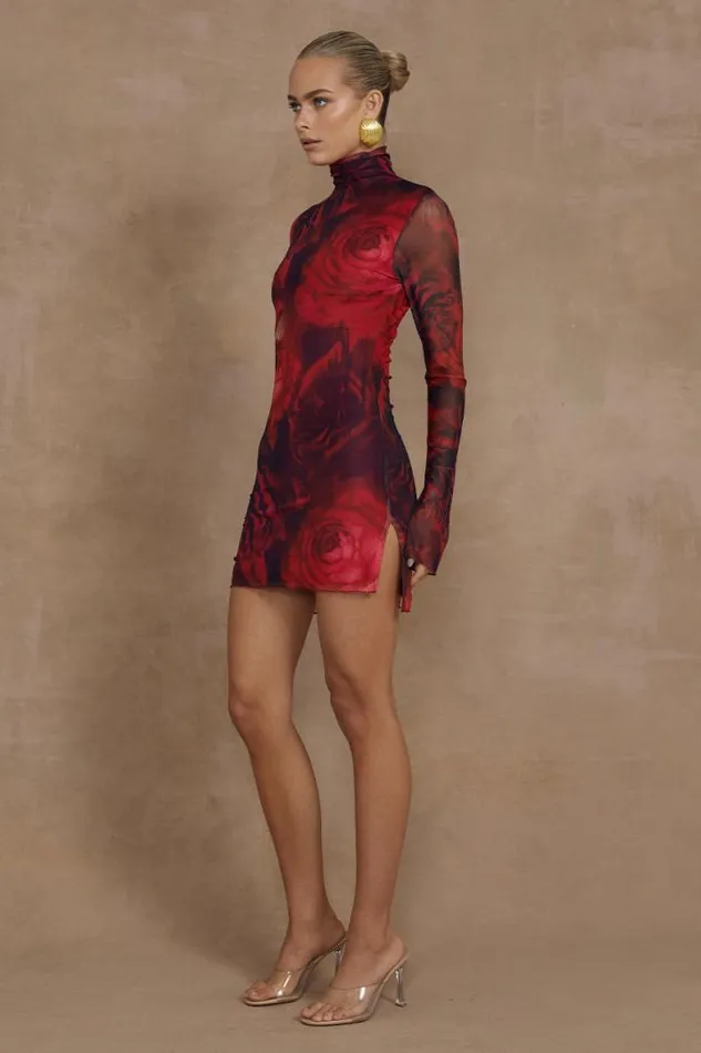 Runaway The Label Mini Shop JORDI MINI DRESS 8211 GIOVANA PRINT