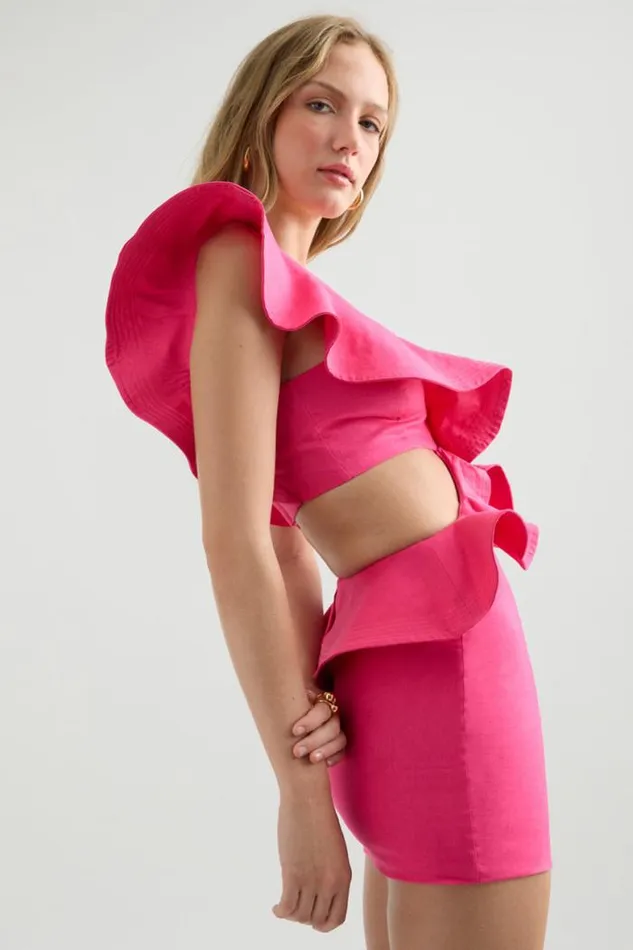 Runaway The Label Mini Shop Nassau Mini Dress 8211 Fuchsia