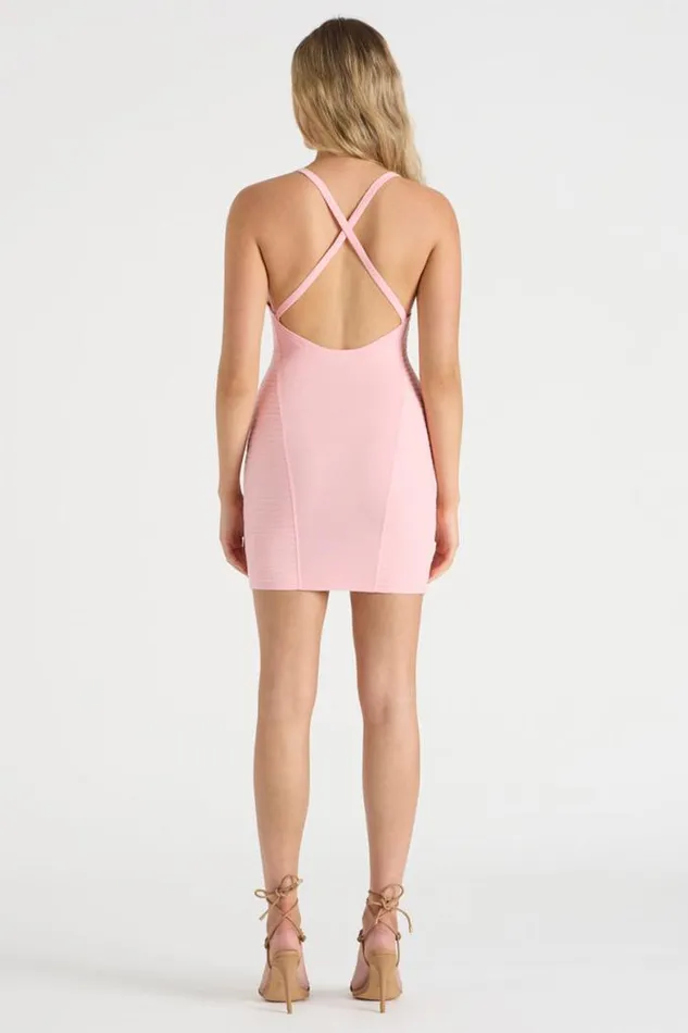 Runaway The Label Mini Shop THE LUREX MINI DRESS 8211 PINK