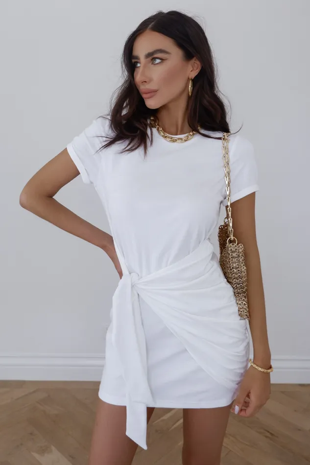Runaway The Label Mini Shop Winnie Shirt Dress 8211 White